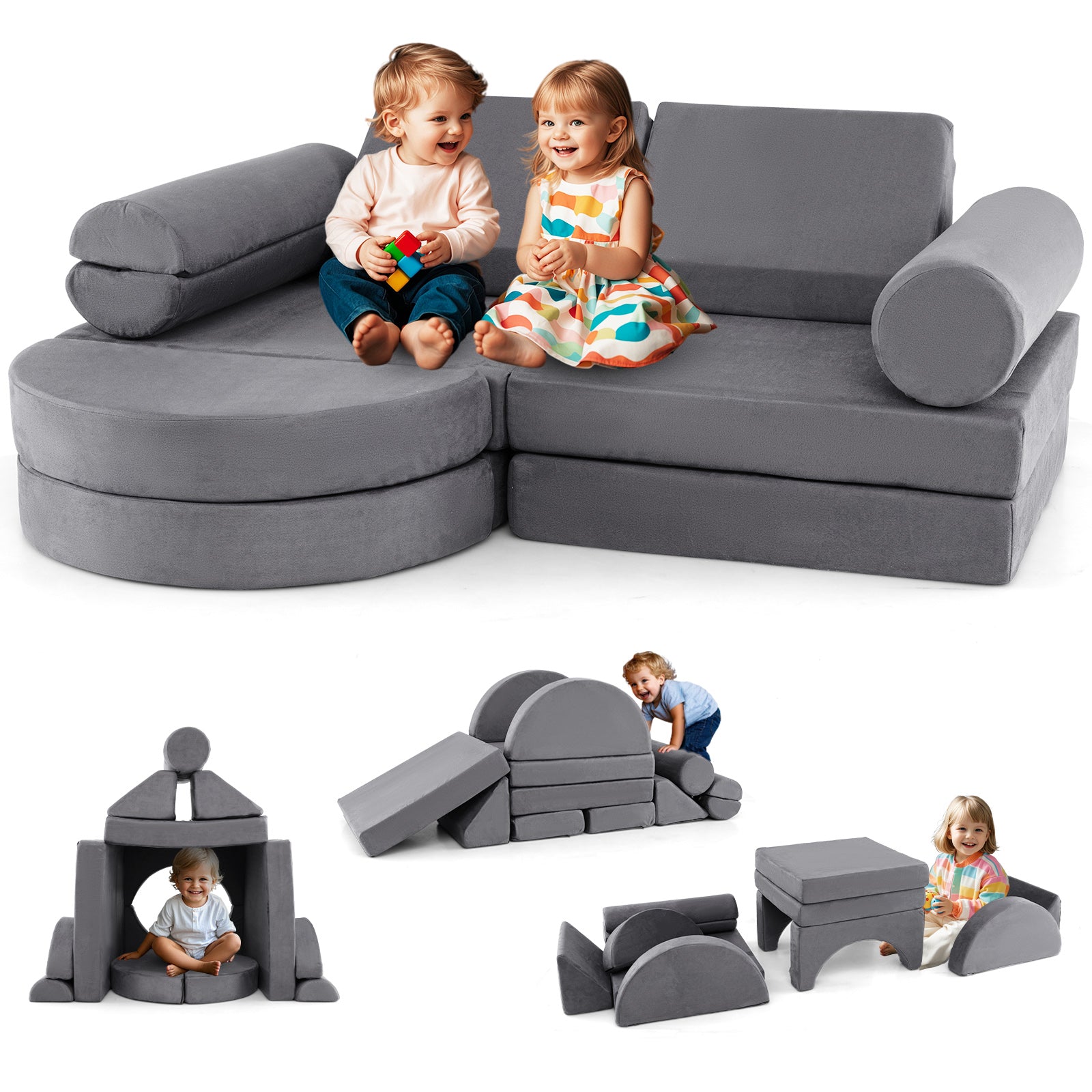 [直接受取] a depeche BMS kids sofa Amazon.com: VEVOR Modular Kids Play Couch, Toddler Sofa Bed