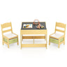 HONEY JOY 3 in 1 Kids Wooden Table & 2 Chair Set