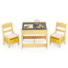 HONEY JOY 3 in 1 Kids Wooden Table & 2 Chair Set
