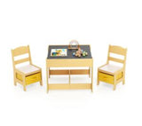 HONEY JOY 3 in 1 Kids Wooden Table & 2 Chair Set