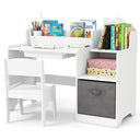 HONEY JOY Kids Study Desk and Chair Set, Children Study Table