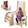 Kids Art Table and Chair Set, Multifunctional Kids Activity