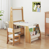 Kids Art Table and Chair Set, Multifunctional Kids Activity