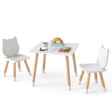 Kids Table and Chairs Set Wooden Toddler Desk and Chair Set