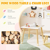 Kids Table and Chairs Set Wooden Toddler Desk and Chair Set