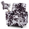 Kids Recliner Chair, PU Leather Push Back Toddler Sofa with Cup Holder