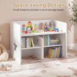 3 PCS Kids Table and Chair Set, Space-Saving Toddler Activity Desk and 2 Chairs