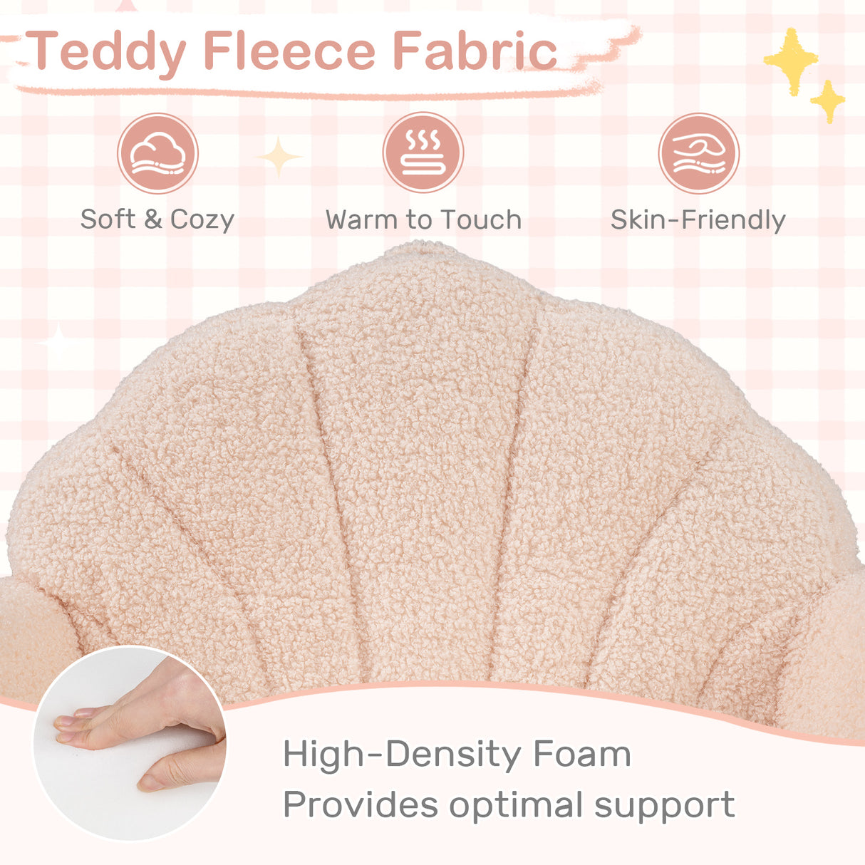 2-in-1 Kids Flip Out Sofa with Soft Fabric Cover for Playroom