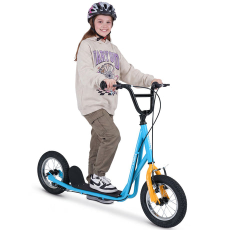 Height Adjustable Youth Scooter with 2 V-Type Handbrakes for Kids 8-12