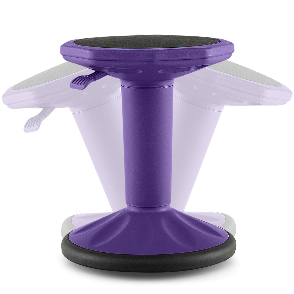 HONEY JOY Ergonomic Wobble Chair with Adjustable Height, Active Learning Stool Sitting Balance Chair for Office/Bar/Home