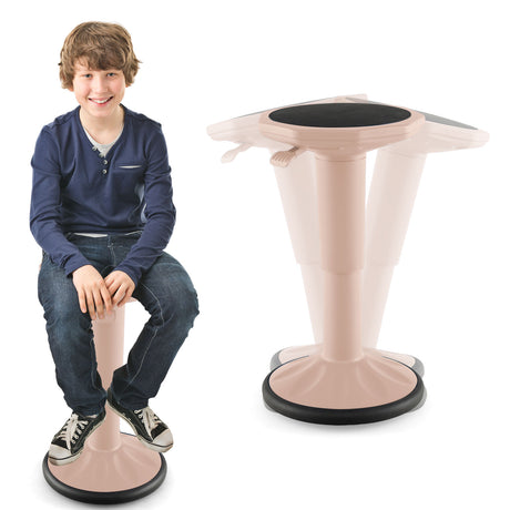 HONEY JOY Ergonomic Wobble Chair with Adjustable Height, Active Learning Stool Sitting Balance Chair for Office/Bar/Home