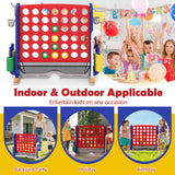 Jumbo 4-to-Score Game with Ring-toss and Basketball for Parties