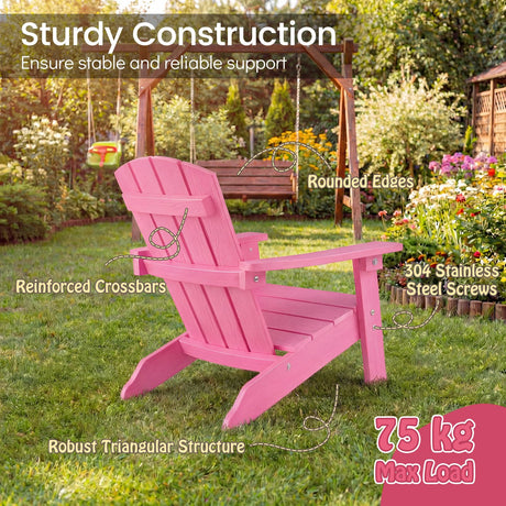 Kids Adirondack Chair for Ages 3-8 Children Boys Girls