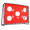 Kids Soccer Goal with Red Removable Target Cloth with Metal Frame