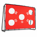 Kids Soccer Goal with Red Removable Target Cloth with Metal Frame
