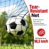 Kids Soccer Goal with Red Removable Target Cloth with Metal Frame