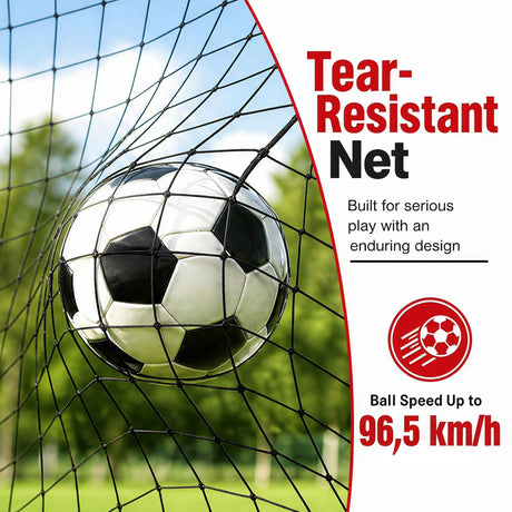 Kids Soccer Goal with Red Removable Target Cloth with Metal Frame