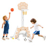 3 in 1 Kids Basketball Hoop with Adjustable Height and Foldable Rim