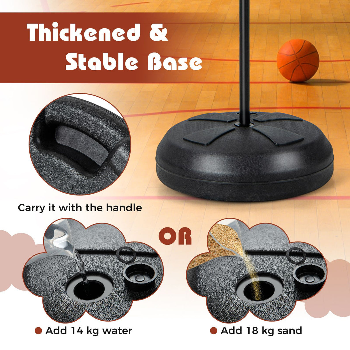 Kids Basketball Hoop with Dart Board and Double-sided Backboard