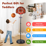 Kids Basketball Hoop with Dart Board and Double-sided Backboard