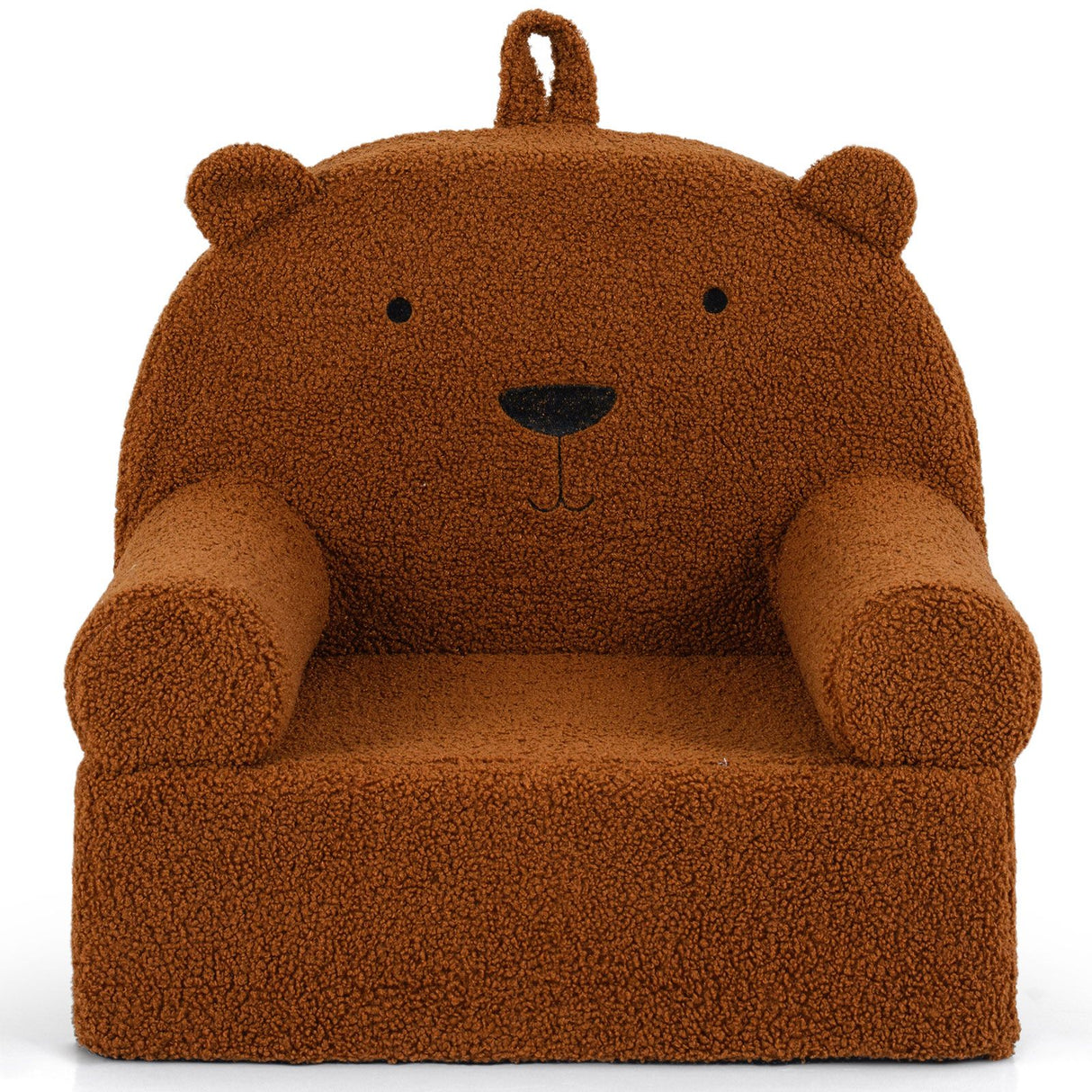 Kids Bear Sofa with Soft Fleece Fabric Cover for Playroom