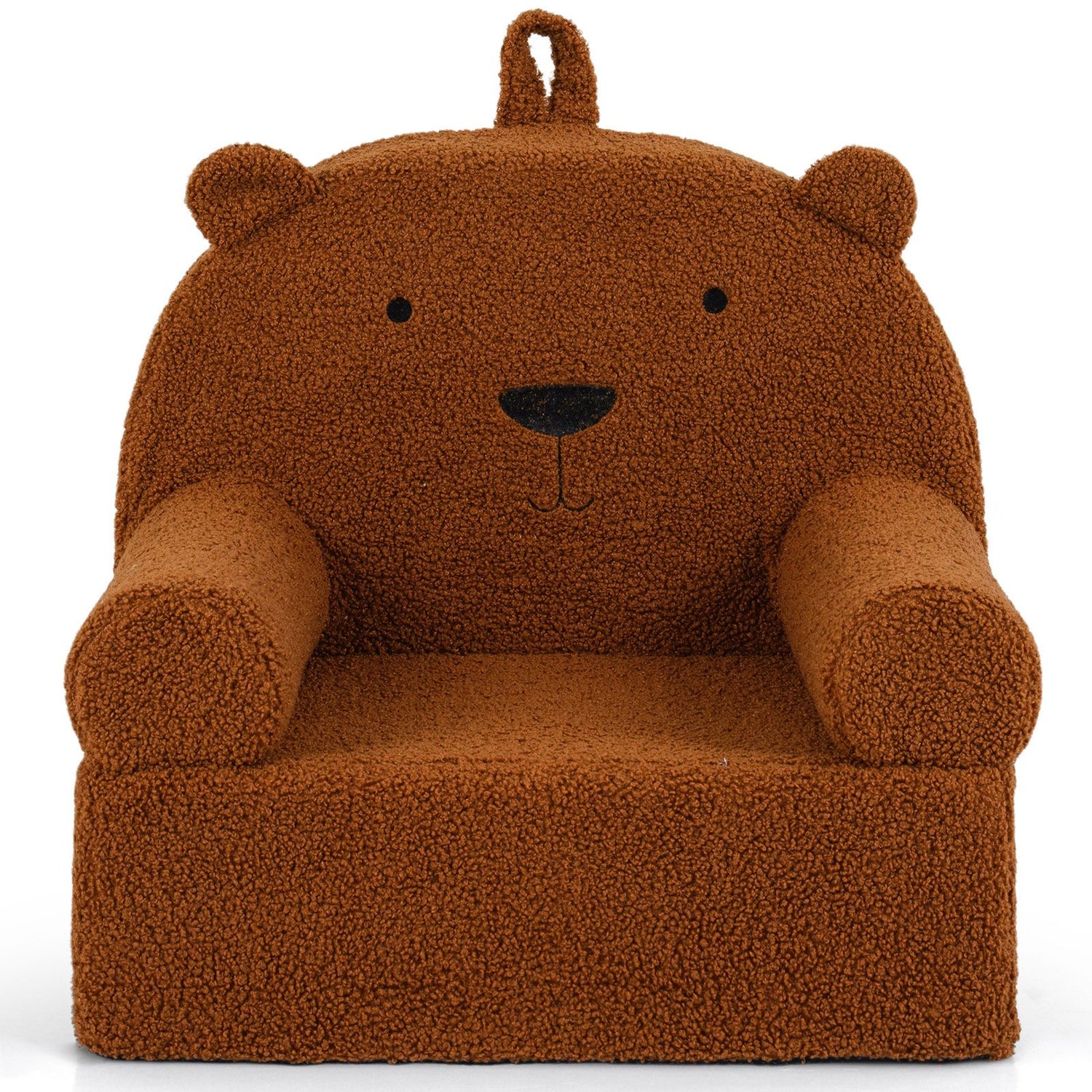 Kids Bear Sofa with Soft Fleece Fabric Cover for Playroom