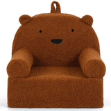 Kids Bear Sofa with Soft Fleece Fabric Cover for Playroom