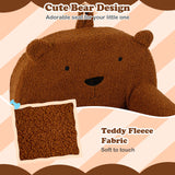 Kids Bear Sofa with Soft Fleece Fabric Cover for Playroom