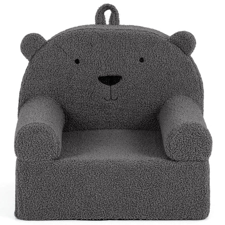 Kids Bear Sofa with Soft Fleece Fabric Cover for Playroom