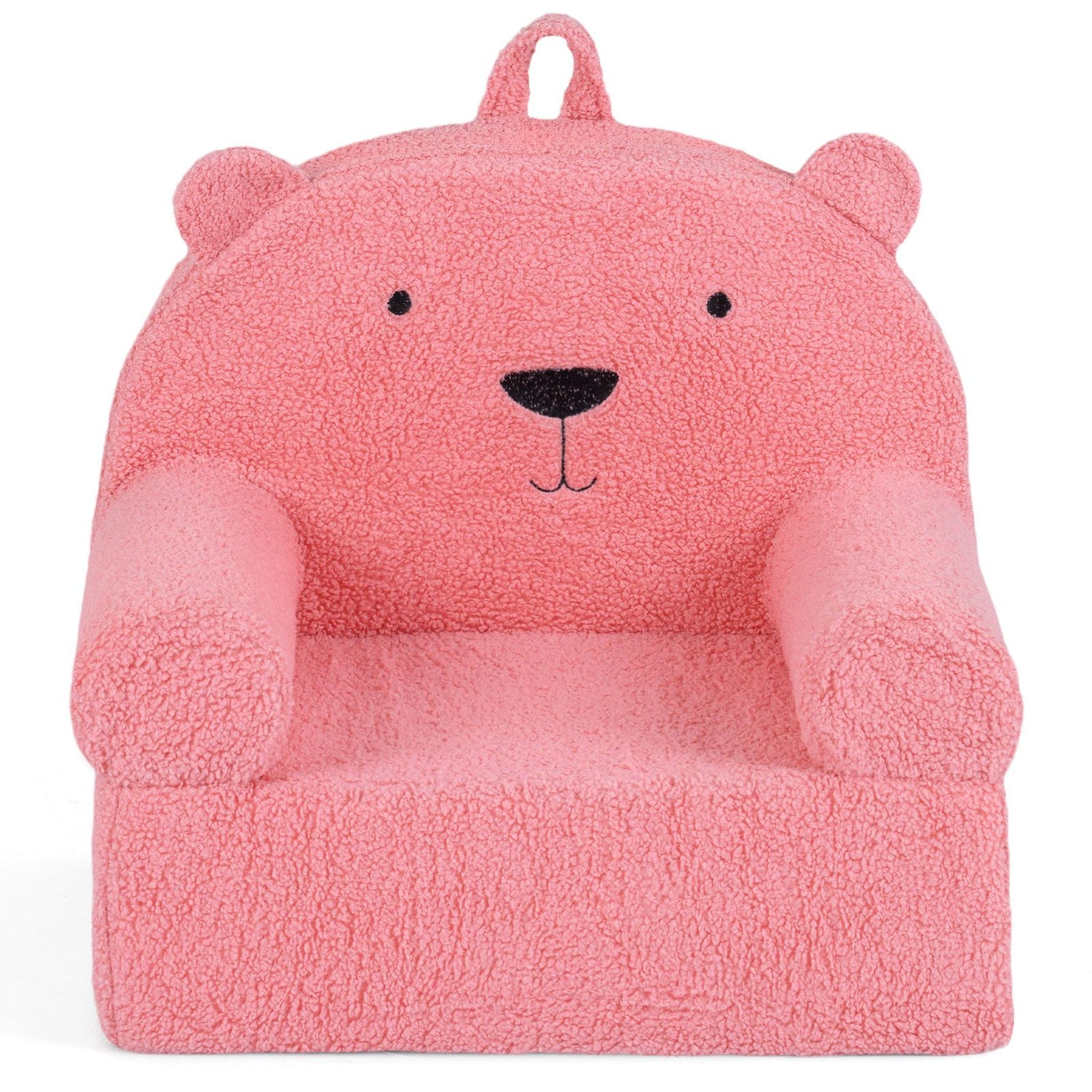 Kids Bear Sofa with Soft Fleece Fabric Cover for Playroom