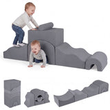 6-Piece Kids Crawl & Climb foam Play Set w/ Suede Fabric Covers