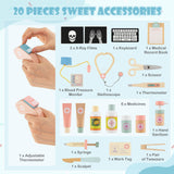 Kids Doctor Play Set with Eye Chart and Toy CT Machine for Kids