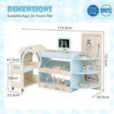 Kids Doctor Play Set with Eye Chart and Toy CT Machine for Kids