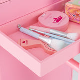 Kids Jewelry Cabinet with Lights with Full-Length Mirror