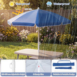 Kids Picnic Table with Benches and Umbrella Seats 4 for Lawn Garden Patio