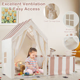 2-in-1 Kids Play Tent with Playpen and Washable Cotton Mat