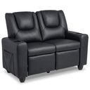 2-Seater Kids Recliner Chair with 2 Cup Holders and 2 Side Storage Pockets
