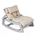 Kids Rocking Chair with Adjustable Backrest & Washable Cushion for 6+ Months