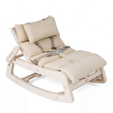 Kids Rocking Chair with Adjustable Backrest & Washable Cushion for 6+ Months