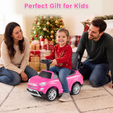 Licensed FIAT 3-in-1 Toddler Ride on Push Car with Canopy