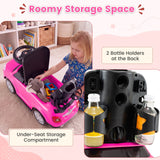 Licensed FIAT 3-in-1 Toddler Ride on Push Car with Canopy