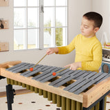 32 Note Marimba, Aluminum Xylophone, Adjustable Stand & Lockable Wheels for Beginners