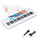 49 Keys Portable Electric Keyboard Piano with Microphone and 8 Tones