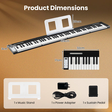 Magnetic Detachable Digital Piano Keyboard 88 Keys with Wireless MIDI