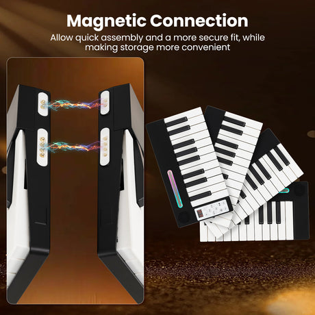 Magnetic Detachable Digital Piano Keyboard 88 Keys with Wireless MIDI