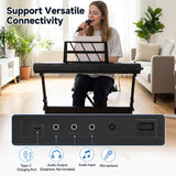 61 Key Keyboard Piano for Beginners w/ Stand, Stool, Lighted Keys