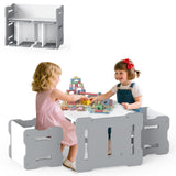 Multi-Use Toddler Furniture Set with Convertible Bench and 2 Tables