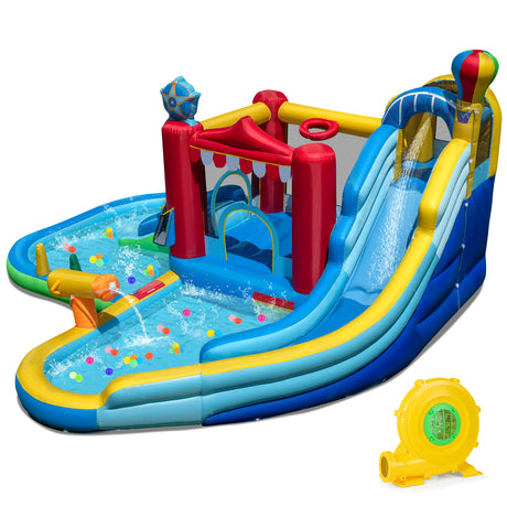 Inflatable Water Park, Water Slide with Splash Pool