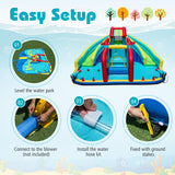 Inflatable Double Water Slide Park, Giant Bouncy Castle