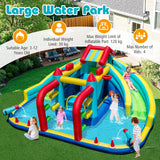 Inflatable Double Water Slide Park, Giant Bouncy Castle